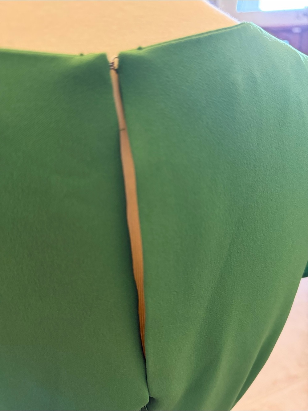 Anne Taylor Green Wrap-Front Wide-Leg Jumpsuit - Picture 6 of 11